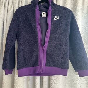 Nike Dark Purple Sherpa Jacket